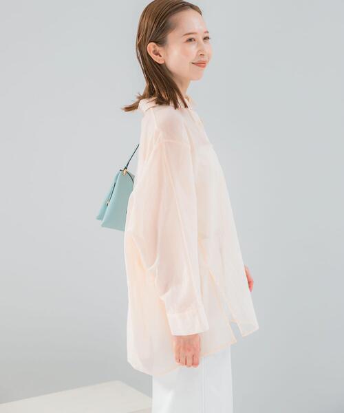 URBAN RESEARCH ROSSO WOMEN(アーバンリサーチ ロッソ)の「シアーコットンドルマンシャツ(シャツ/ブラウス・レディース・オフホワイト/ピンク系その他/ブルー系その他・FREE)」の17枚目の写真