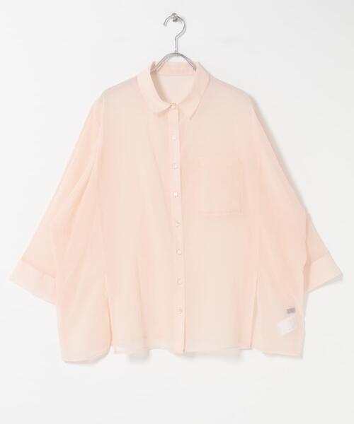 URBAN RESEARCH ROSSO WOMEN(アーバンリサーチ ロッソ)の「シアーコットンドルマンシャツ(シャツ/ブラウス・レディース・オフホワイト/ピンク系その他/ブルー系その他・FREE)」の19枚目の写真