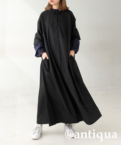 support surface/サポートサーフェス】NECK TUCK BELTED DRESS/ネック