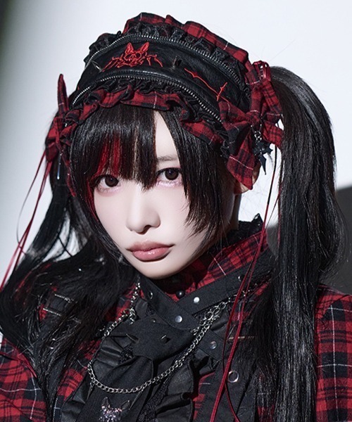 黒いベルベットレースのヘアアクセサリー Grrr the Lipper/ガルル・ザ・リッパー』御棘嬢園レムネちゃんのヘッド