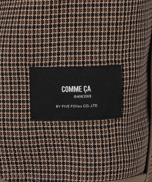 COMME CA(コムサ)の「【セットアップ対応】シアーチェックジャケット(テーラードジャケット・レディース・グレー/ブラウン・9号/11号)」の8枚目の写真