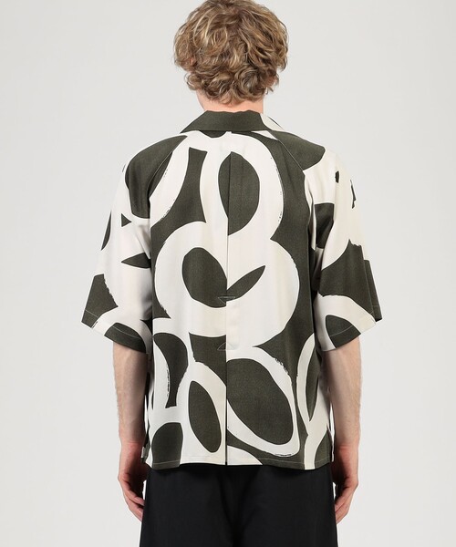 m's braque(エムズブラック)の「【別注】m's braque ポリエステル オープンカラー ハーフスリーブシャツ(シャツ/ブラウス・メンズ・グリーン系その他・36/38)」の11枚目の写真