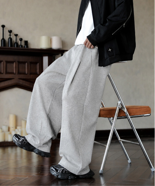 neos（ネオス）の「【neos】カーブ スウェットパンツ メンズ レディース ワイドパンツ バルーンパンツ イージーパンツ 裏毛 ユニセックス（スウェットパンツ・メンズ・グレー/ブラック/ベージュ・MEDIUM/X-LARGE/LARGE）」の11枚目の写真
