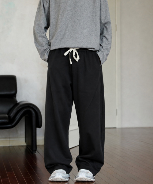 neos（ネオス）の「【neos】カーブ スウェットパンツ メンズ レディース ワイドパンツ バルーンパンツ イージーパンツ 裏毛 ユニセックス（スウェットパンツ・メンズ・グレー/ブラック/ベージュ・MEDIUM/X-LARGE/LARGE）」の14枚目の写真