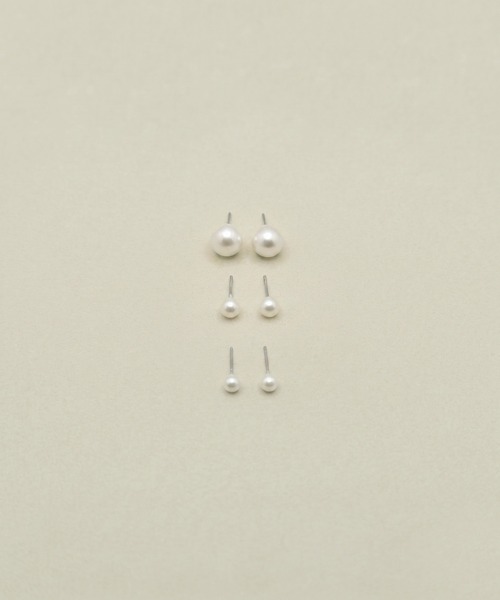 VATSURICA(バツリカ)の「〈LOINE〉ステンレス / ミニ パール ピアス 5mm(ピアス(両耳用)・レディース・ホワイト・FREE)」の4枚目の写真