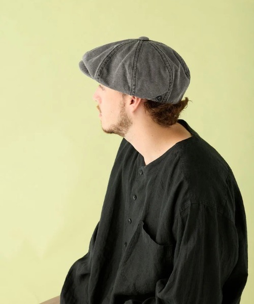 CPH(シーピーエイチ)の「CPH/シーピーエイチ/575PD CASQUETTE(キャスケット・メンズ・ブラック・F)」の3枚目の写真