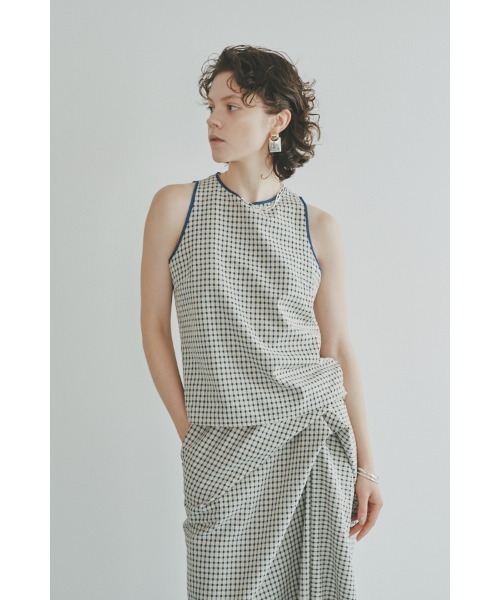 Muel Chic(ミュエルシック)の「Mute tank blouse ミュートタンクブラウス(シャツ/ブラウス・レディース・ベージュ系その他/グリーン系その他/ブラック・FREE)」の2枚目の写真