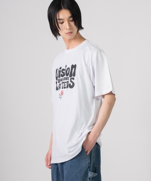 rehacer(レアセル)の「rehacer TEE : Vision Logo TEE / ヴィジョン ロゴ T-Shirt(Tシャツ/カットソー・メンズ・ホワイト/ブラック・LARGE/MEDIUM/SMALL/X-LARGE)」の5枚目の写真