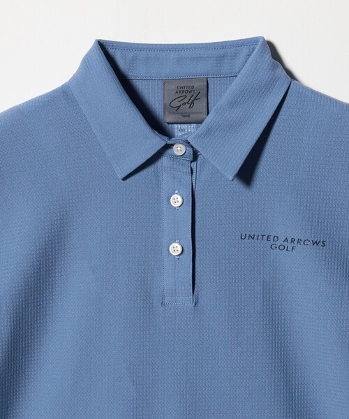 UNITED ARROWS GOLF(ユナイテッドアローズゴルフ)の「ウィメンズ メッシュ アームライン ポロシャツ 吸水速乾(ポロシャツ・レディース・ネイビー/コバルトブルー・M/L/S)」の9枚目の写真