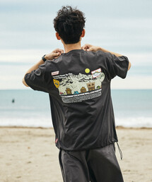 Coleman/コールマン 別注 Snowy Mountain バックプリント スピンドルTシャツ