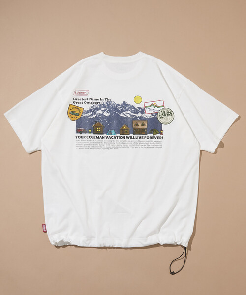 COLEMAN(コールマン)の「Coleman/コールマン 別注 Snowy Mountain バックプリント スピンドルTシャツ(Tシャツ/カットソー・メンズ・オリーブ/ライトグレー/ホワイト/チャコールグレー・LARGE/MEDIUM/SMALL)」の10枚目の写真