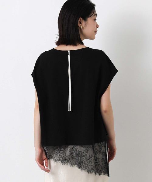 Gready Brilliant(グレディブリリアン)の「レースへムロゴカットソー(Tシャツ/カットソー・レディース・オフホワイト/ブラック・FREE)」の8枚目の写真