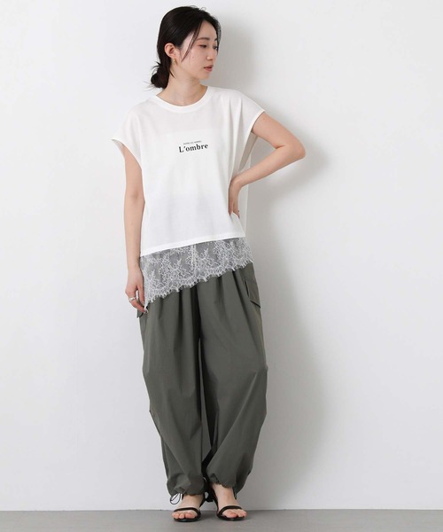 Gready Brilliant(グレディブリリアン)の「レースへムロゴカットソー(Tシャツ/カットソー・レディース・オフホワイト/ブラック・FREE)」の19枚目の写真