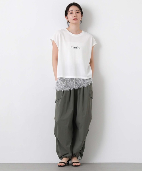 Gready Brilliant(グレディブリリアン)の「レースへムロゴカットソー(Tシャツ/カットソー・レディース・オフホワイト/ブラック・FREE)」の22枚目の写真