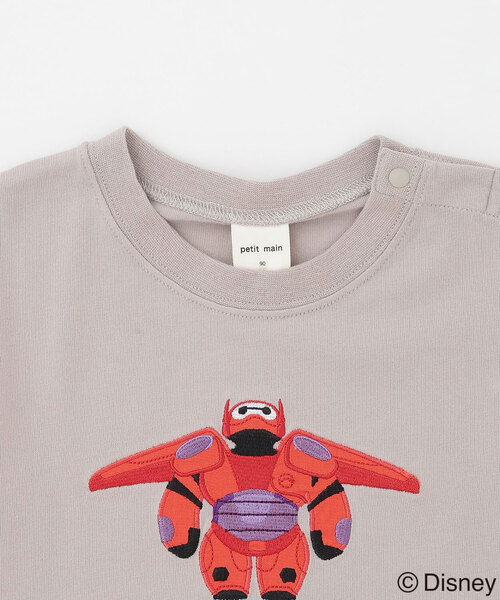 petit main(プティマイン)の「【Disney】【接触冷感】ベイマックス / アップリケTシャツ(Tシャツ/カットソー・キッズ・サックスブルー/アイボリー/ライトグレー/ライトピンク・80cm/120cm/90cm/110cm/130cm/100cm)」の14枚目の写真