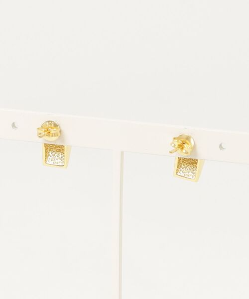 tone（トーン）の「GOLDスタッドピアスSV925(OG)（ピアス（両耳用）・レディース・ゴールド・FREE）」の2枚目の写真