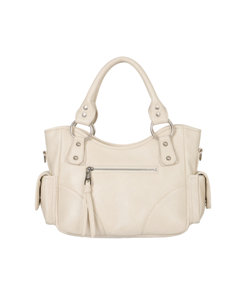 IUGAMAKARAS（イウガマカラス）の「Studded Leather Mini Shoulder Bag (Cream)（トートバッグ・レディース・その他・FREE）」の3枚目の写真