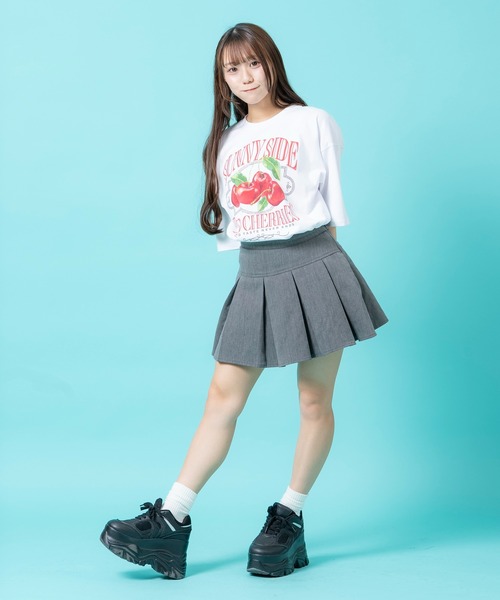 improves（インプローブス）の「チェリー/エンジェルハート/スター プリント 半袖Tシャツ（Tシャツ/カットソー・メンズ・ホワイト/ホワイト系/ホワイト系1・SMALL/MEDIUM/LARGE/X-LARGE）」の9枚目の写真