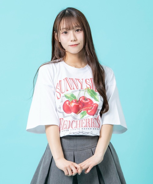 improves（インプローブス）の「チェリー/エンジェルハート/スター プリント 半袖Tシャツ（Tシャツ/カットソー・メンズ・ホワイト/ホワイト系/ホワイト系1・SMALL/MEDIUM/LARGE/X-LARGE）」の10枚目の写真