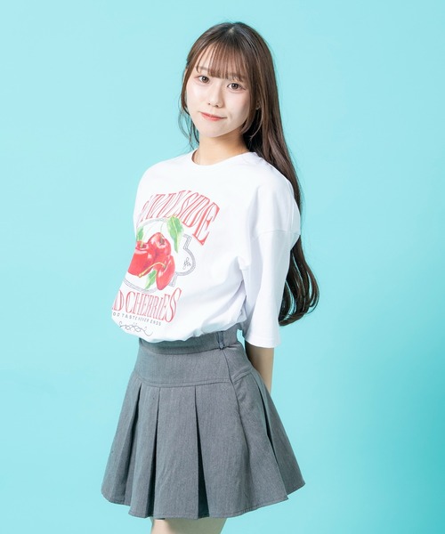 improves（インプローブス）の「チェリー/エンジェルハート/スター プリント 半袖Tシャツ（Tシャツ/カットソー・メンズ・ホワイト/ホワイト系/ホワイト系1・SMALL/MEDIUM/LARGE/X-LARGE）」の11枚目の写真