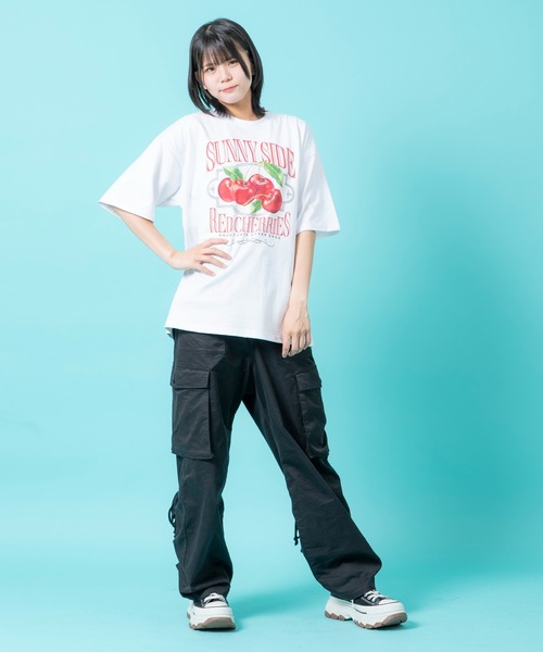 improves（インプローブス）の「チェリー/エンジェルハート/スター プリント 半袖Tシャツ（Tシャツ/カットソー・メンズ・ホワイト/ホワイト系/ホワイト系1・SMALL/MEDIUM/LARGE/X-LARGE）」の14枚目の写真