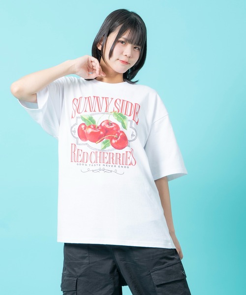 improves（インプローブス）の「チェリー/エンジェルハート/スター プリント 半袖Tシャツ（Tシャツ/カットソー・メンズ・ホワイト/ホワイト系/ホワイト系1・SMALL/MEDIUM/LARGE/X-LARGE）」の17枚目の写真
