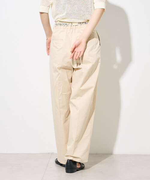 FREAK'S STORE(フリークスストア)の「FRUIT OF THE LOOM × FREAK'S STORE/フルーツオブザルーム 別注 トリミングツイルパンツ(その他パンツ・レディース・ネイビー/オリーブ/ナチュラル・MEDIUM/SMALL)」の11枚目の写真