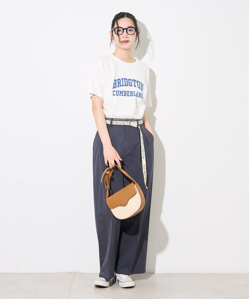 FREAK'S STORE（フリークスストア）の「FRUIT OF THE LOOM × FREAK'S STORE/フルーツオブザルーム 別注 トリミングツイルパンツ（その他パンツ・レディース・ネイビー/オリーブ/ナチュラル・MEDIUM/SMALL）」の18枚目の写真