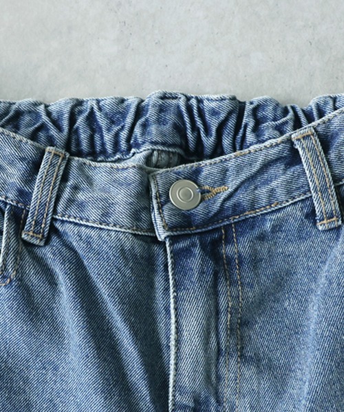 antiqua(アンティカ)の「綿100% ワイド バレルデニムパンツ(デニムパンツ・レディース・ブルー系その他・L/M)」の12枚目の写真