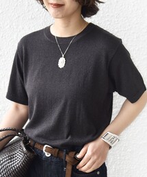 〈手洗い可能〉ラメ ニット ショート スリーブ プルオーバー
