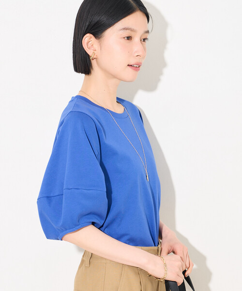 FREAK'S STORE(フリークスストア)の「ランタンスリーブ Tシャツ(Tシャツ/カットソー・レディース・ブルー/ブラック/チャコール/オフホワイト・フリ-)」の21枚目の写真