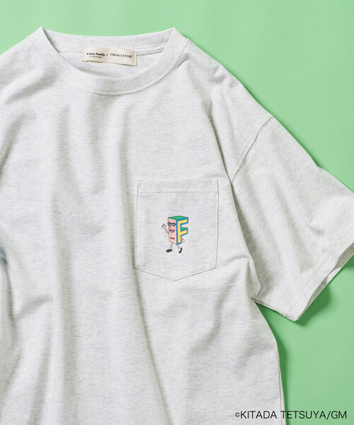 FREAK'S STORE(フリークスストア)の「P-kies Family キャラクター Tシャツ(Tシャツ/カットソー・レディース・オフホワイト/チャコールグレー/ライトグレー・フリ-)」の22枚目の写真