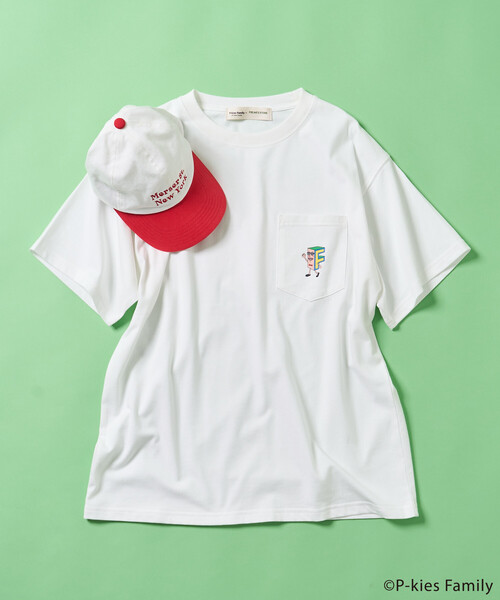 FREAK'S STORE(フリークスストア)の「P-kies Family キャラクター Tシャツ(Tシャツ/カットソー・レディース・オフホワイト/チャコールグレー/ライトグレー・フリ-)」の11枚目の写真