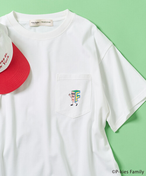 FREAK'S STORE(フリークスストア)の「P-kies Family キャラクター Tシャツ(Tシャツ/カットソー・レディース・オフホワイト/チャコールグレー/ライトグレー・フリ-)」の12枚目の写真