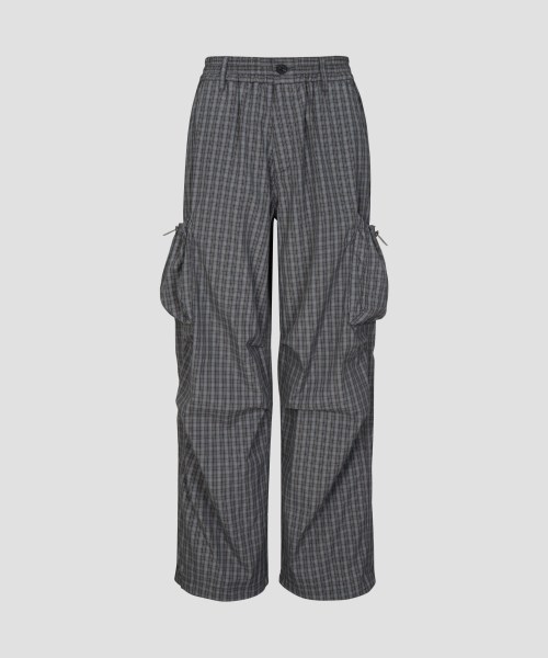 Verdnt（バーダント）の「チェックストリングカーゴバンディングパンツ[グレー]（その他パンツ・レディース・その他・SMALL/MEDIUM）」の4枚目の写真