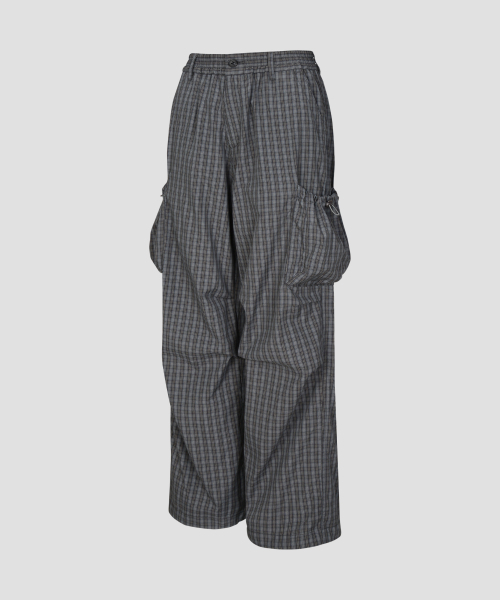 Verdnt（バーダント）の「チェックストリングカーゴバンディングパンツ[グレー]（その他パンツ・レディース・その他・SMALL/MEDIUM）」の5枚目の写真