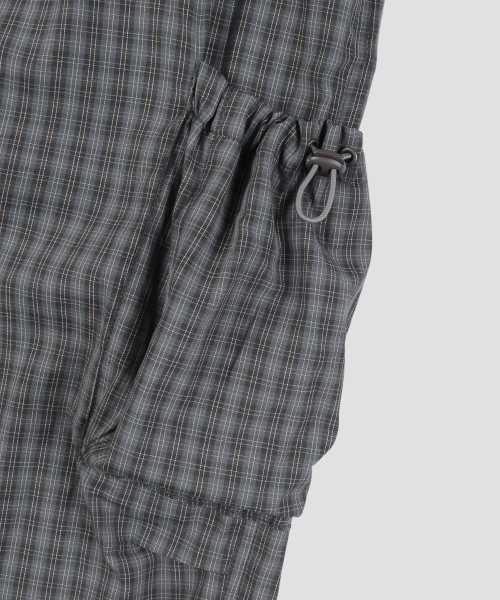 Verdnt（バーダント）の「チェックストリングカーゴバンディングパンツ[グレー]（その他パンツ・レディース・その他・SMALL/MEDIUM）」の9枚目の写真