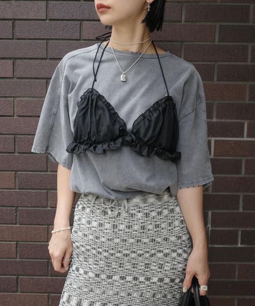 セール】COMPACT BUSTIER DOCKING TEE（Tシャツ/カットソー）｜Ameri