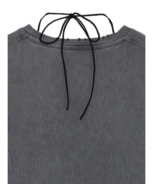 Ameri（アメリ）の「COMPACT BUSTIER DOCKING TEE（Tシャツ/カットソー・レディース・パープル/ブラック/ベージュ・FREE）」の12枚目の写真