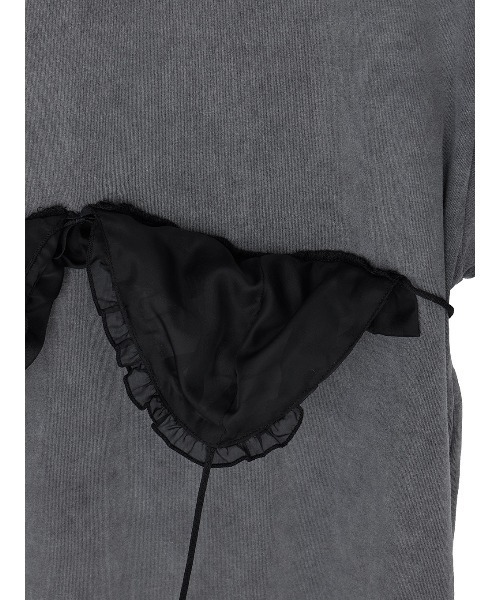 Ameri（アメリ）の「COMPACT BUSTIER DOCKING TEE（Tシャツ/カットソー・レディース・パープル/ブラック/ベージュ・FREE）」の15枚目の写真