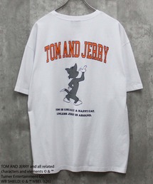 TOM&JERRY（トムアンドジェリー）の「【TOM&JERRY/トム＆ジェリー】トムジェリ　オーバーサイズ プリント Tシャツ（Tシャツ/カットソー）」