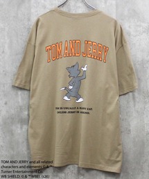 TOM&JERRY（トムアンドジェリー）の「【TOM&JERRY/トム＆ジェリー】トムジェリ　オーバーサイズ プリント Tシャツ（Tシャツ/カットソー）」