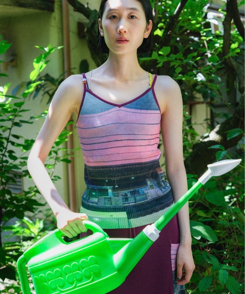 PAMM(パム)の「生活写真のニットキャミ(キャミソール・レディース・ブルー系/オレンジ系/アイボリー系・2/1)」の12枚目の写真