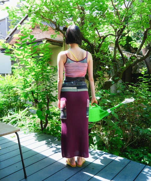 PAMM(パム)の「生活写真のニットキャミ(キャミソール・レディース・ブルー系/オレンジ系/アイボリー系・2/1)」の11枚目の写真