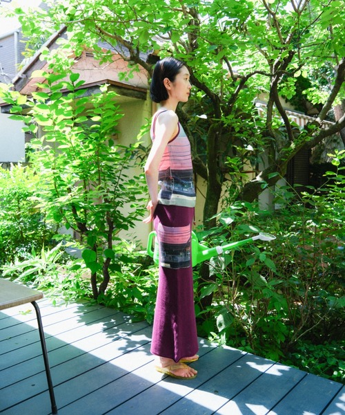 PAMM(パム)の「生活写真のニットキャミ(キャミソール・レディース・ブルー系/オレンジ系/アイボリー系・2/1)」の10枚目の写真