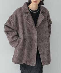 GALLEST | オーバーサイズシャギーミドル丈コート(チェスターコート)