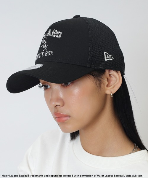 SPIRALGIRL(スパイラルガール)の「【NEW ERA】MLBラインストーンロゴ9FORTY A-Frameキャップ(キャップ・レディース・ピンク/ブラック/グリーン系その他2・FREE)」の8枚目の写真
