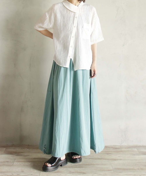 BITTOKO(ビットコ)の「ドロストロングスカート(スカート・レディース・ホワイト/ブラック/ブルー・FREE)」の9枚目の写真