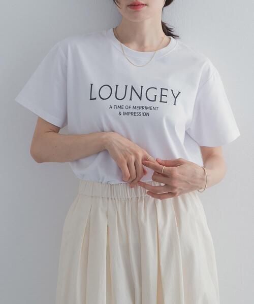 URBAN RESEARCH DOORS(アーバンリサーチドアーズ)の「ロゴプリントTシャツ(Tシャツ/カットソー・レディース・オフホワイト/ライトブルー/ネイビー・FREE)」の2枚目の写真