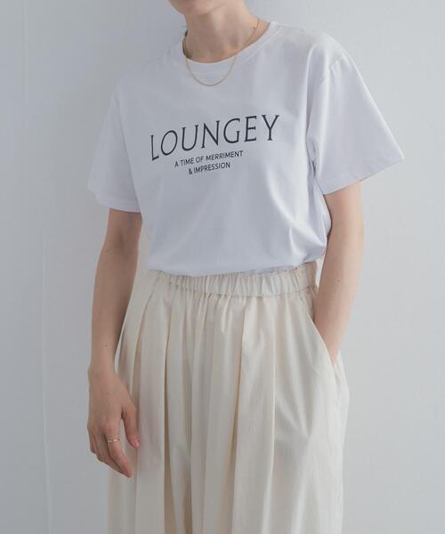 URBAN RESEARCH DOORS(アーバンリサーチドアーズ)の「ロゴプリントTシャツ(Tシャツ/カットソー・レディース・オフホワイト/ライトブルー/ネイビー・FREE)」の4枚目の写真
